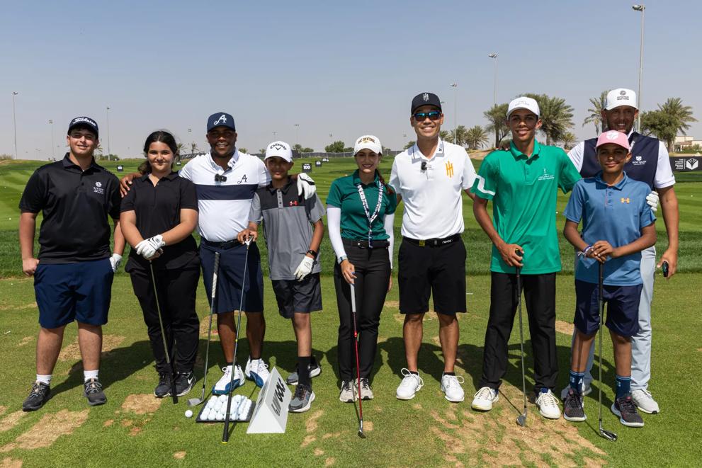 Iron Heads hold junior clinic for Saudi Development Team LIV Golf