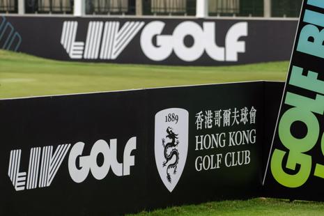 Hong Kong signage on course